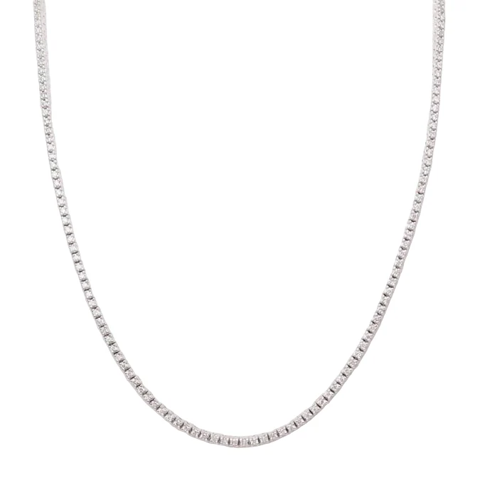 Collier Rivière en or blanc et diamants