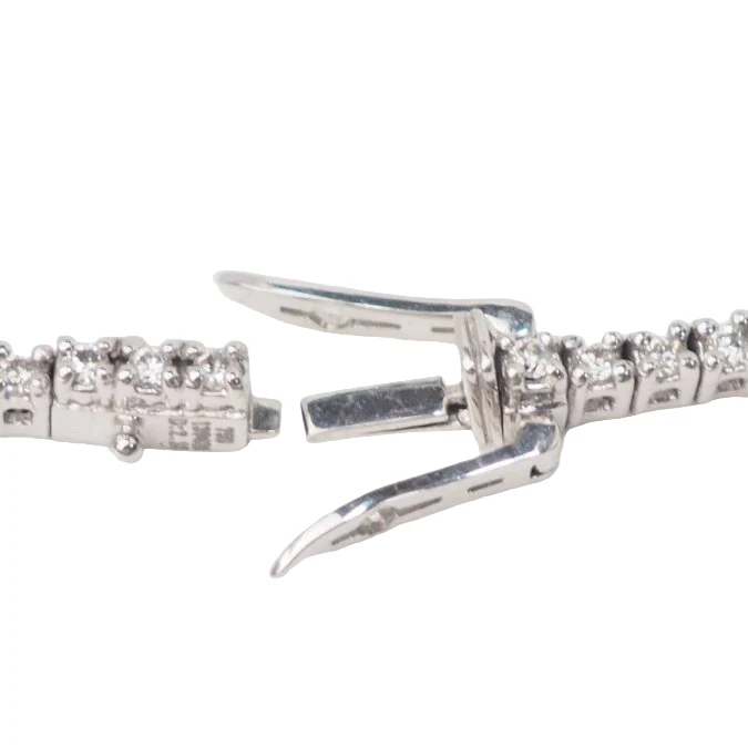 Collier Rivière en or blanc et diamants - Image 4