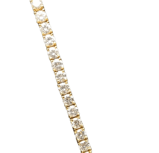 Collier Rivière en or jaune et diamants - Image 3