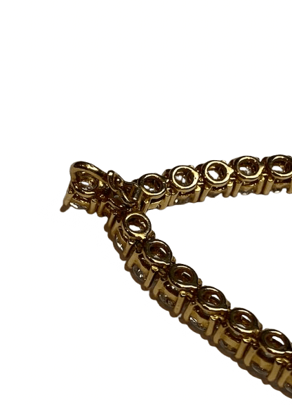 Collier Rivière en or jaune et diamants - Image 5