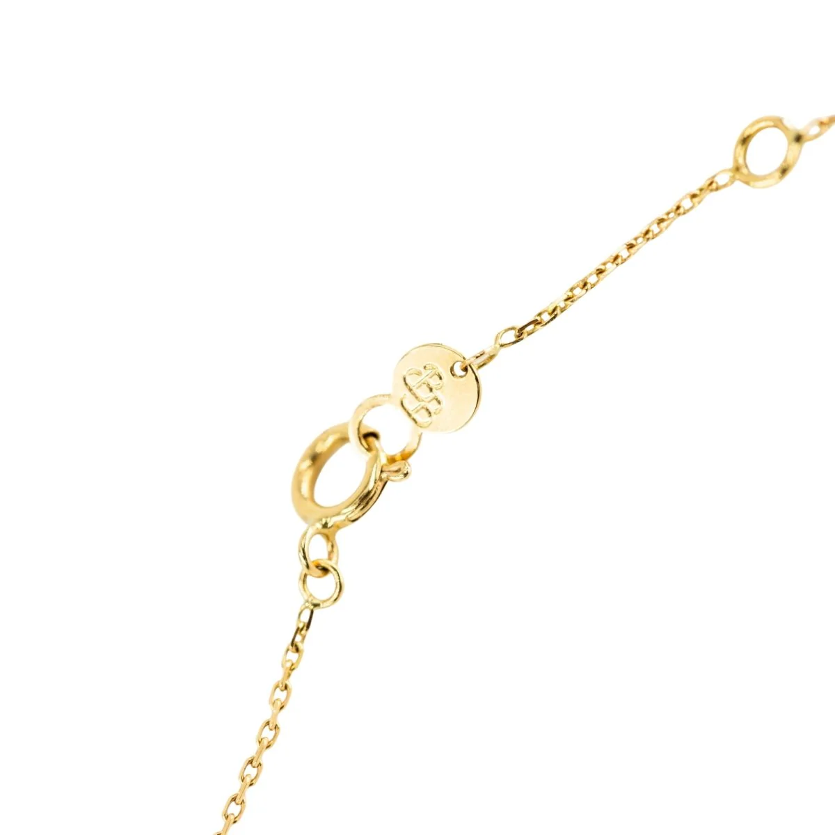Collier Rivière LA BRUNE ET LA BLONDE "Confetti" en or jaune, saphirs jaunes et diamants - Image 5