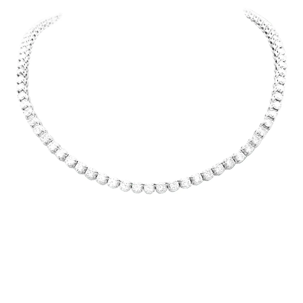 Collier Rivière en or blanc et diamants