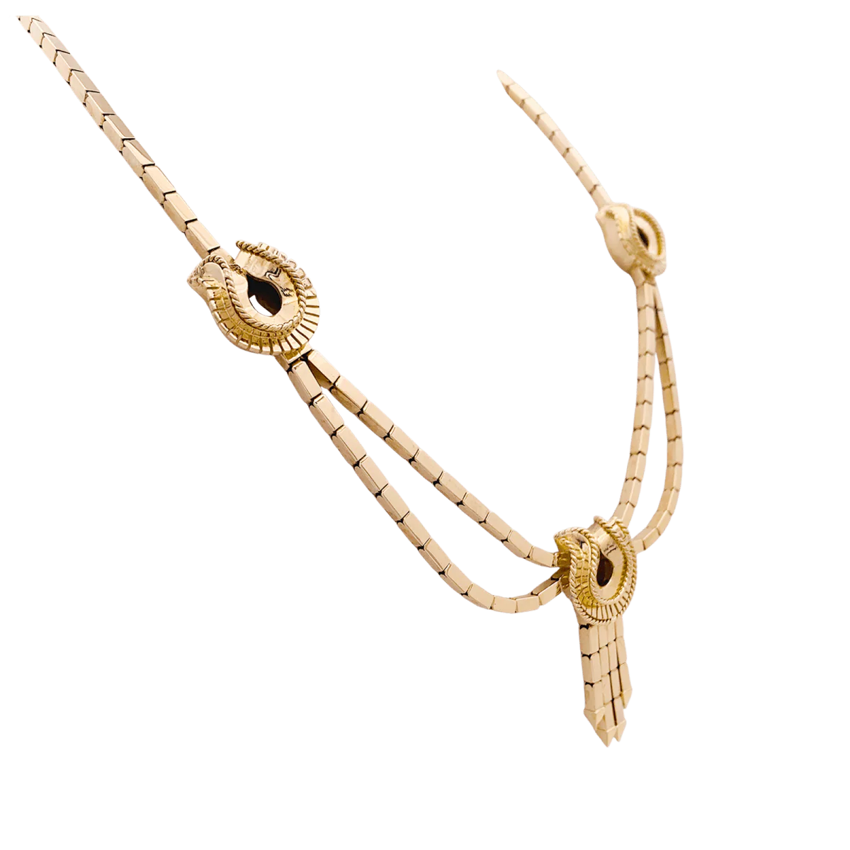 Collier-Sautoir draperie en or rose - Image 3