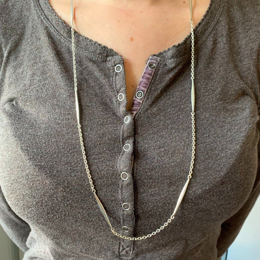Collier Sautoir en argent - Image 2