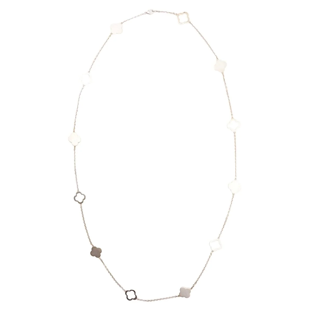 Collier Sautoir en or blanc