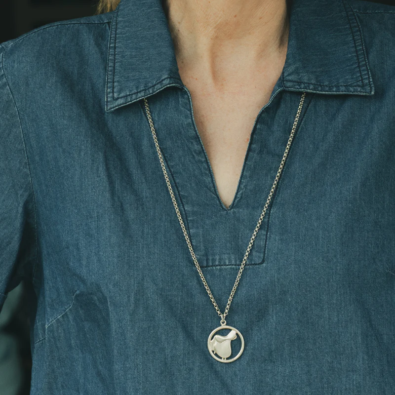 Collier Sautoir HERMÈS en argent - Image 2