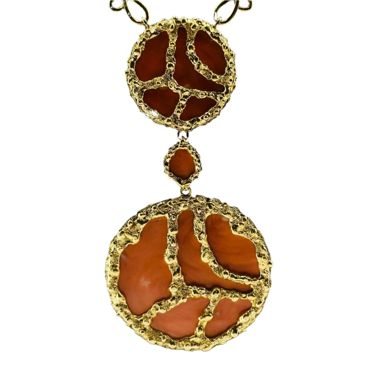 Collier Sautoir MAUBOUSSIN en or jaune et corail - Image 3