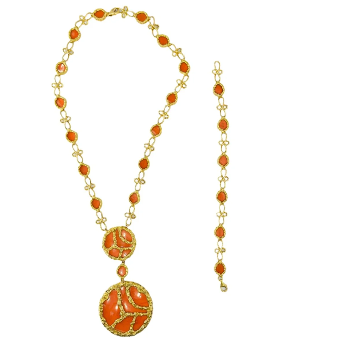 Collier Sautoir MAUBOUSSIN en or jaune et corail - Image 5