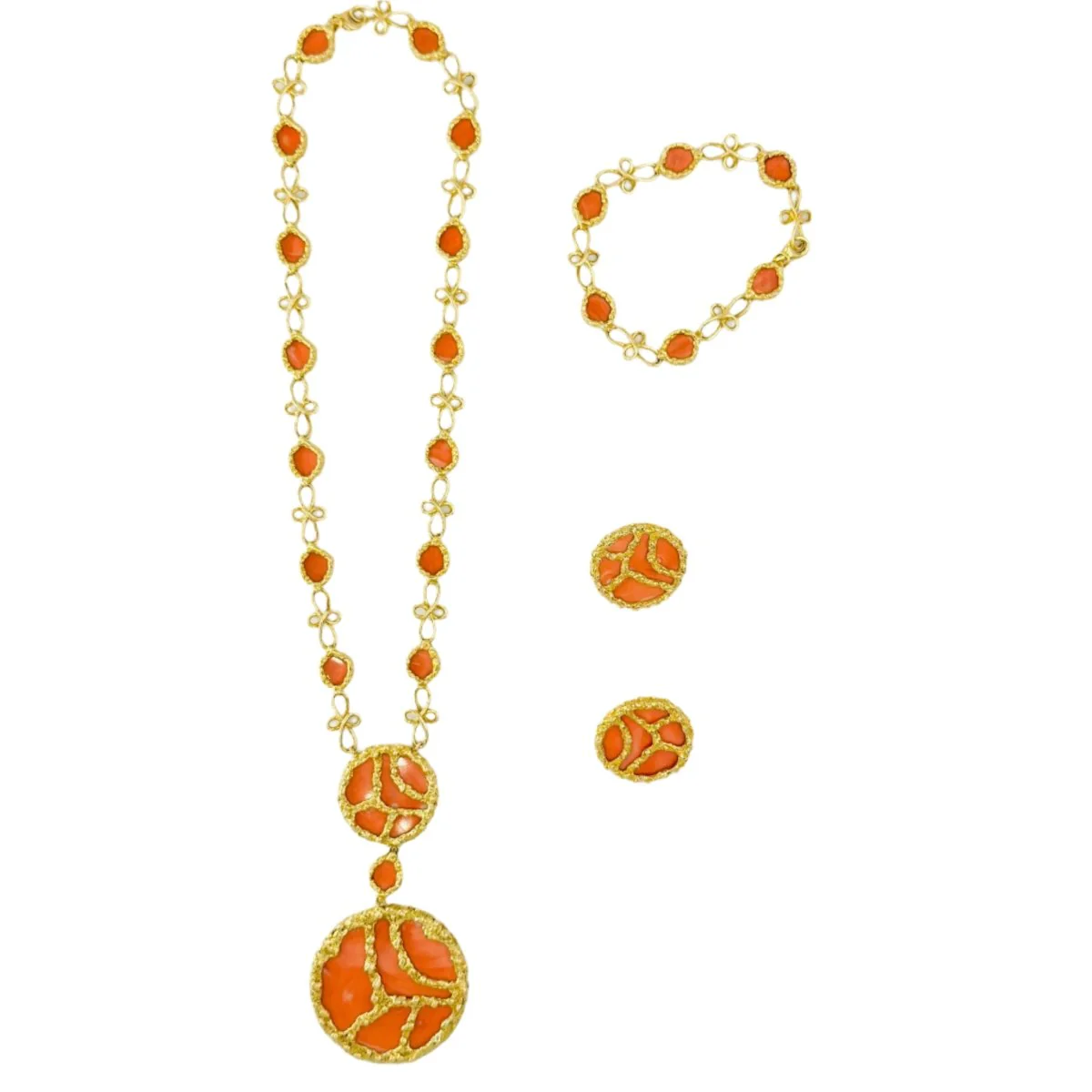 Collier Sautoir MAUBOUSSIN en or jaune et corail - Image 6