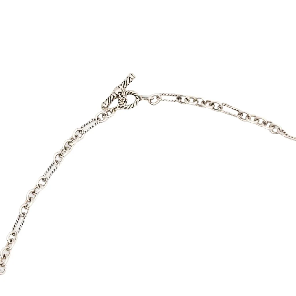 Collier Sautoir DAVID YURMAN en argent et diamants - Image 4