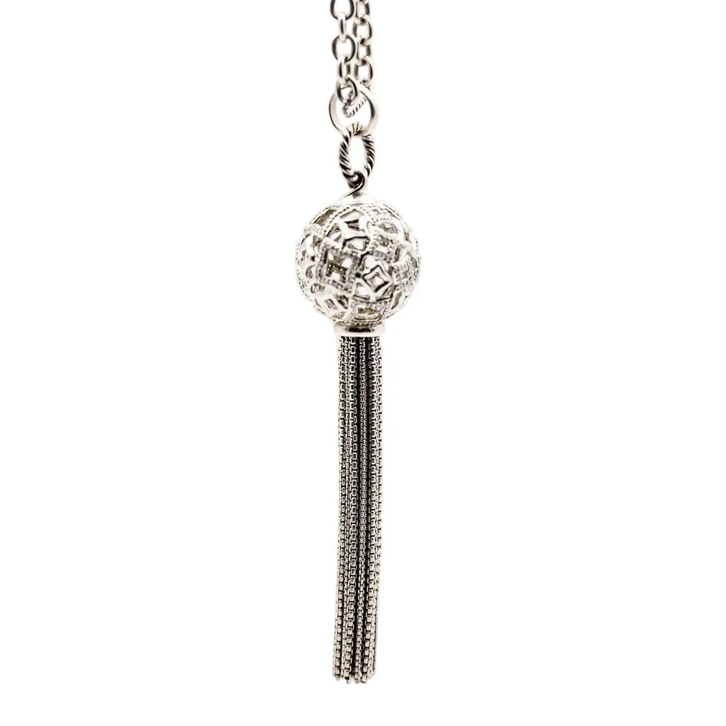 Collier Sautoir DAVID YURMAN en argent et diamants - Image 7