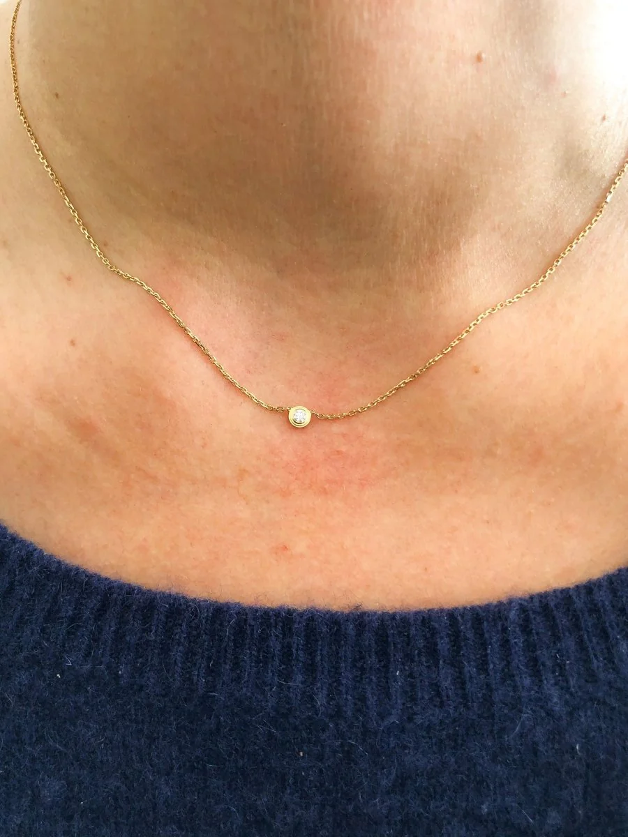 Collier signée de la maison Cartier collection diamant léger - Image 3