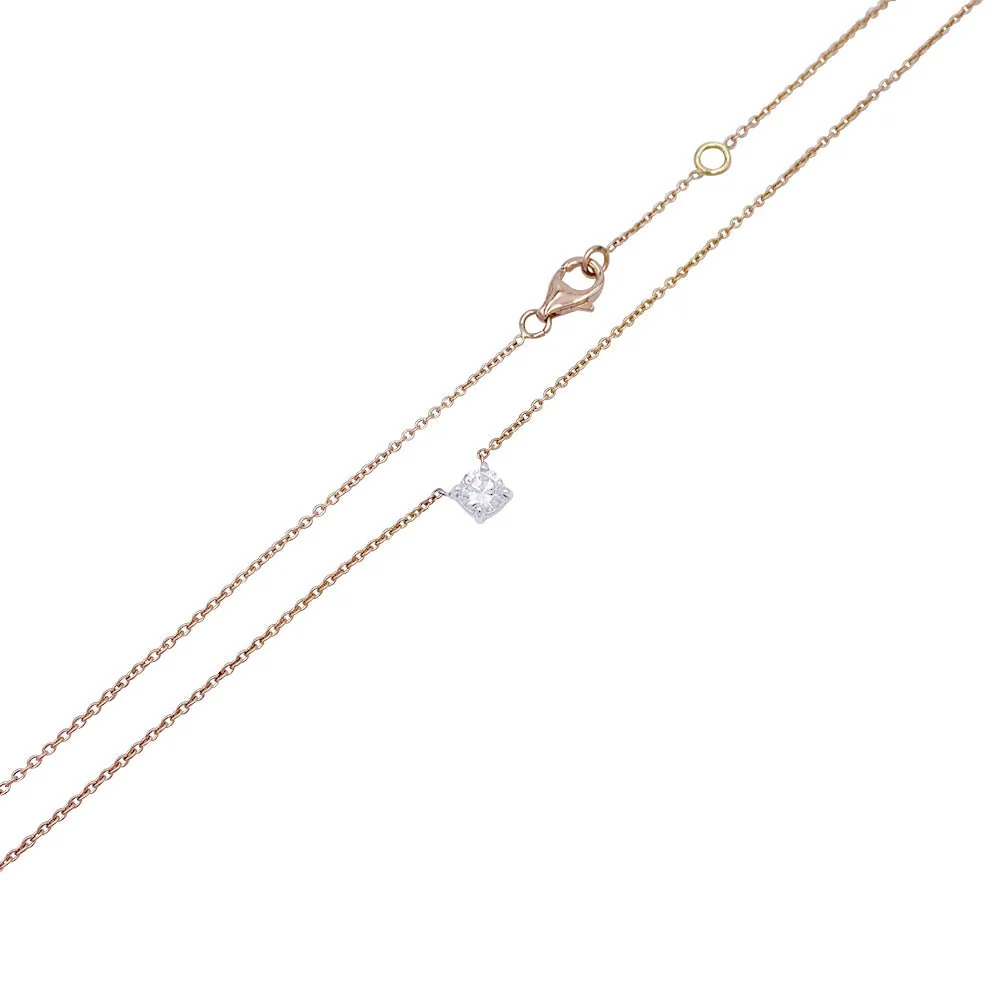 Collier solitaire diamant - Image 5