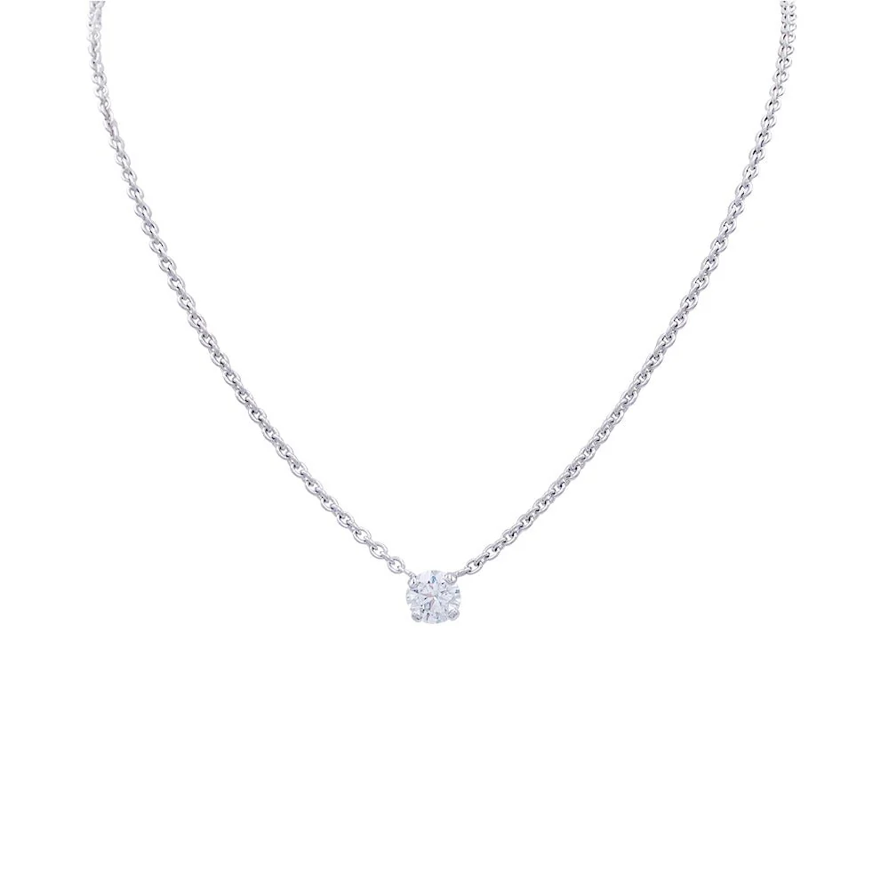 Collier solitaire diamant
