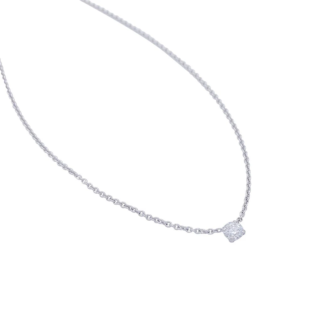 Collier solitaire diamant - Image 2