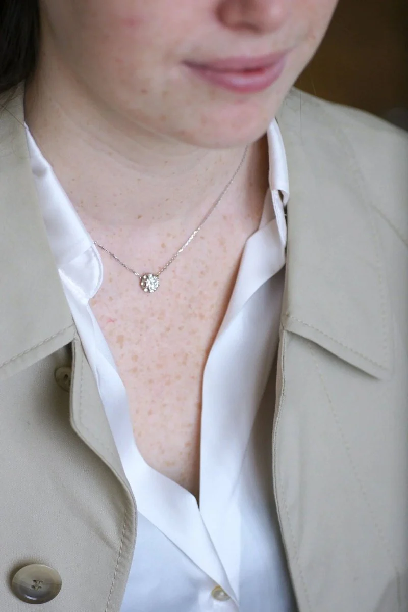 Collier solitaire diamant 1.24 Cts - Image 7