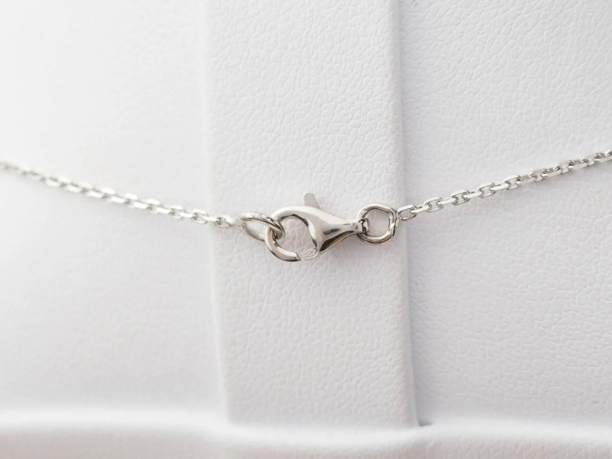 Collier solitaire en or blanc et diamant 0.77ct - Image 7