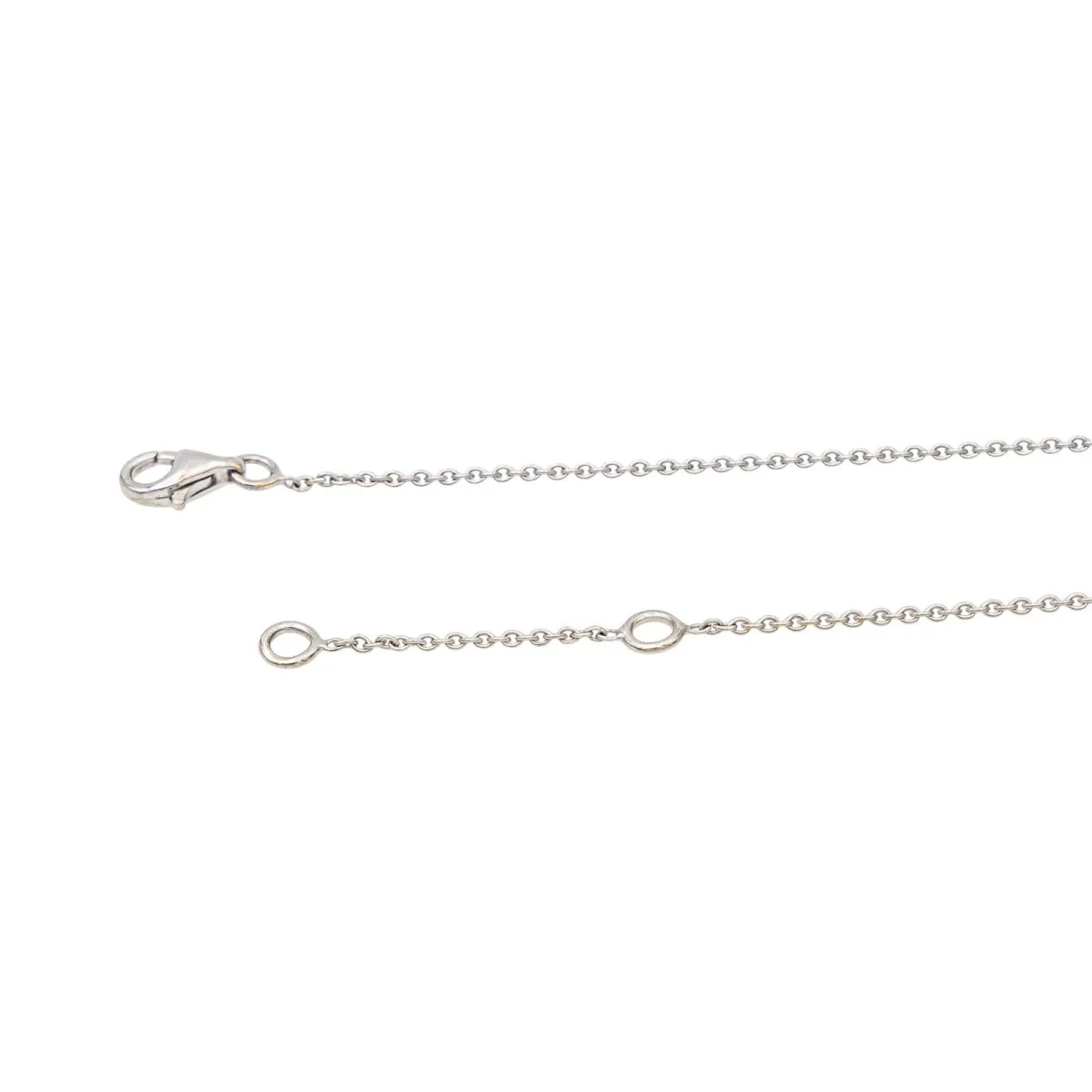 Collier Solitaire en or blanc et diamant - Image 6