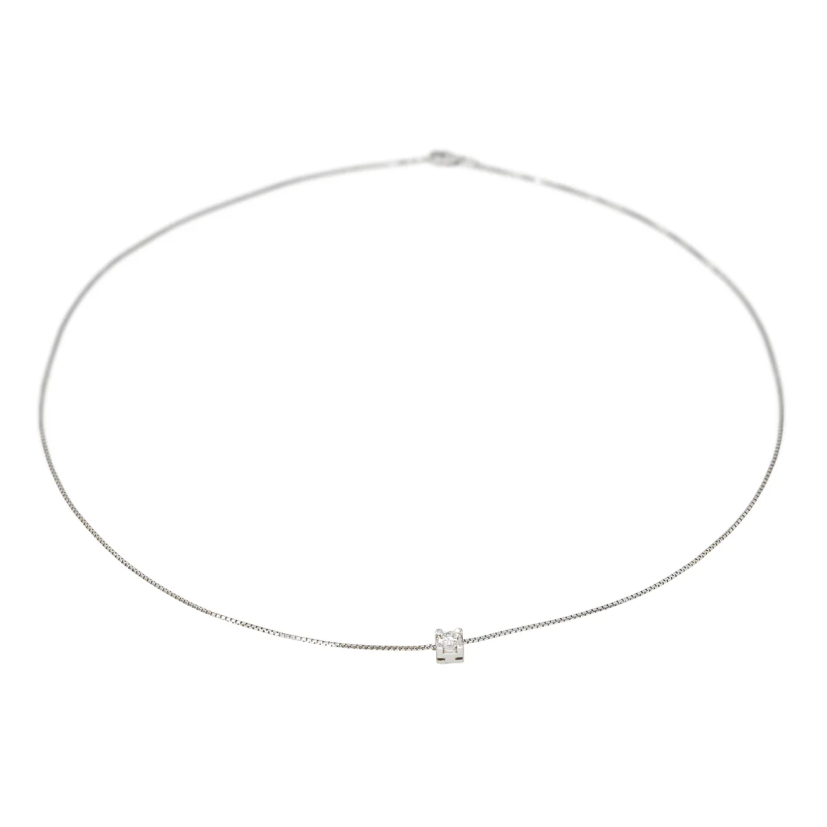 Collier Maille en or blanc et diamant - Image 3