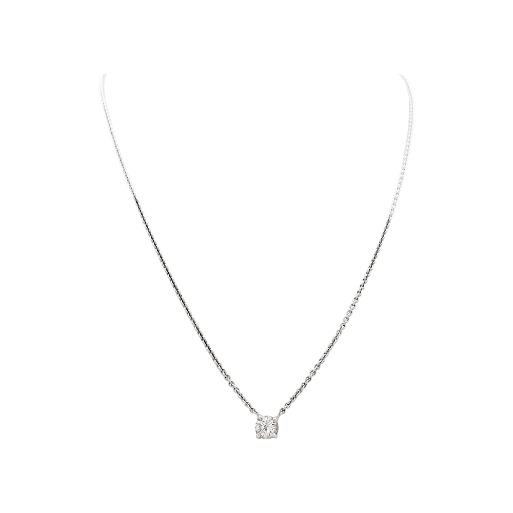 Collier Pendentif en or blanc et diamant