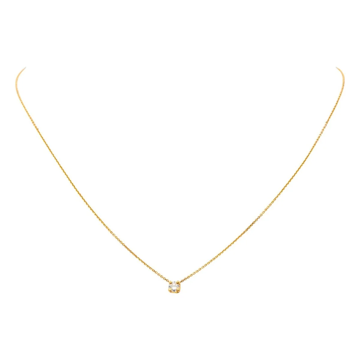 Collier Chaîne en or jaune et diamant