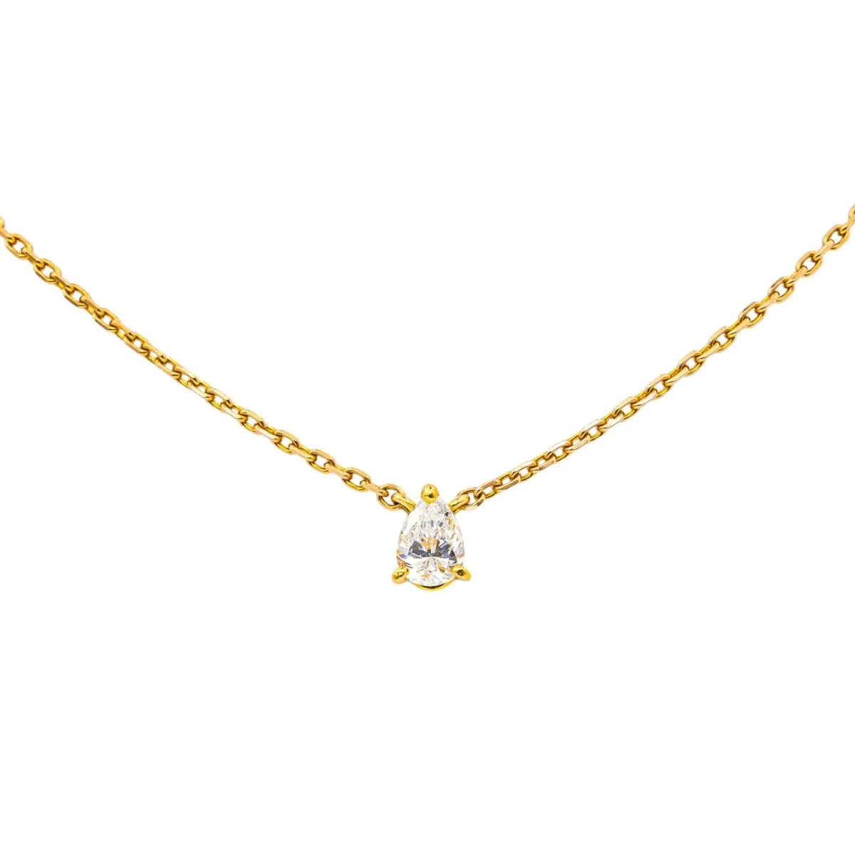 Collier Chaîne en or rose et diamant - Image 3