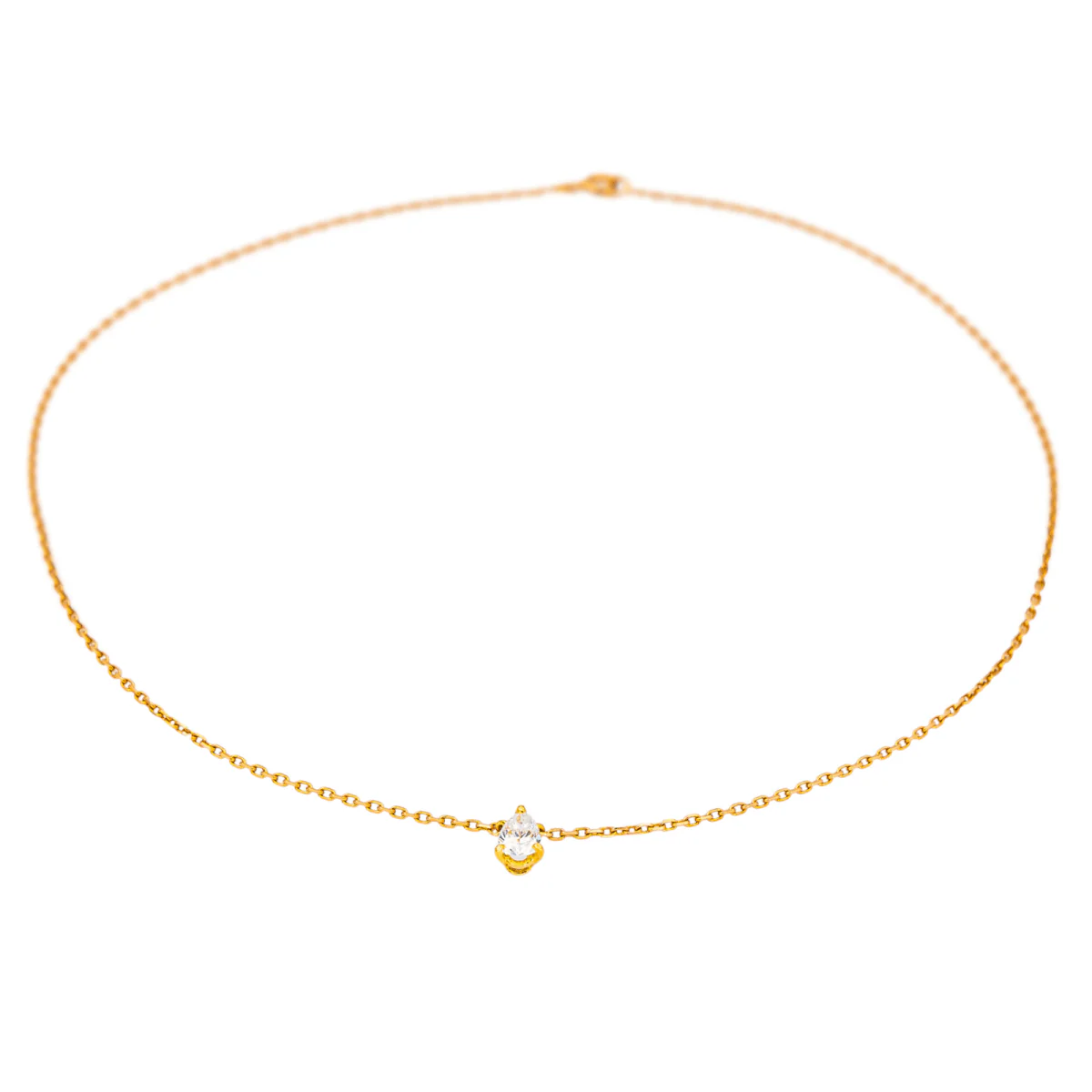 Collier Chaîne en or rose et diamant - Image 4
