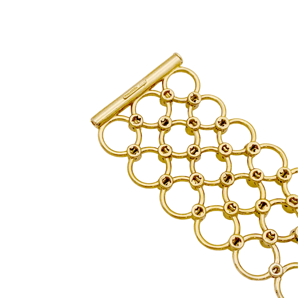 Collier Ras de Cou TIFFANY & CO. en or jaune et diamants - Image 4