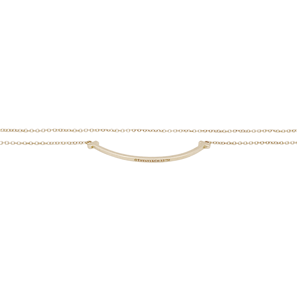 Collier Pendentif TIFFANY & CO. "Tiffany T Smile" en or jaune - Image 3