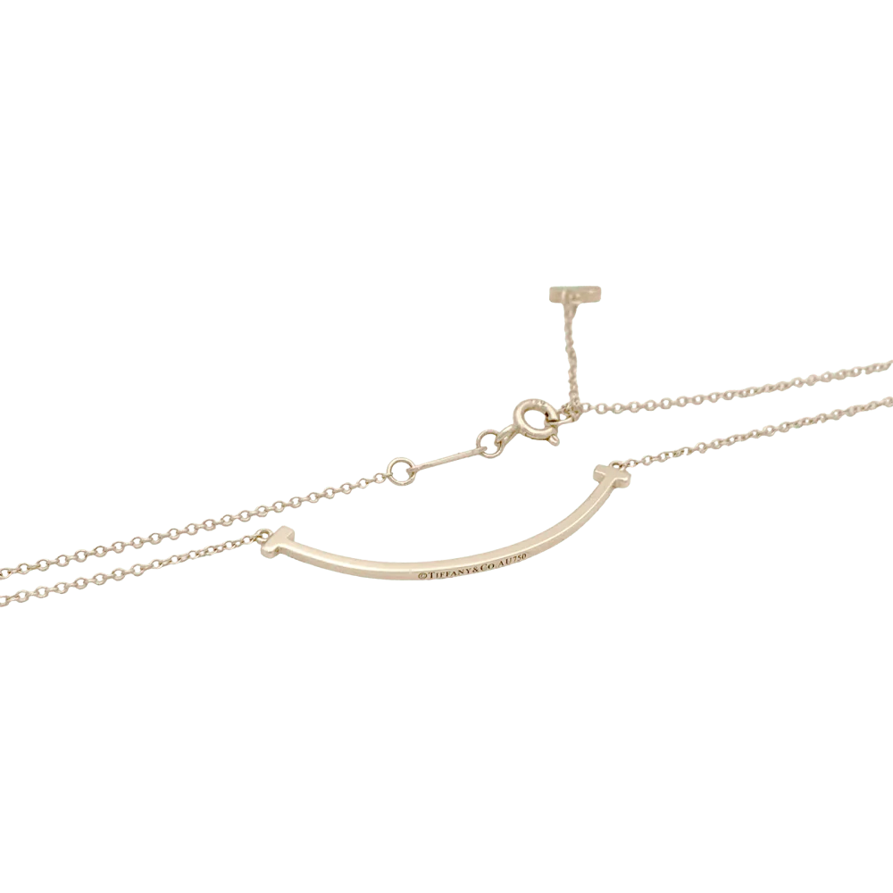 Collier Pendentif TIFFANY & CO. "Tiffany T Smile" en or jaune - Image 4