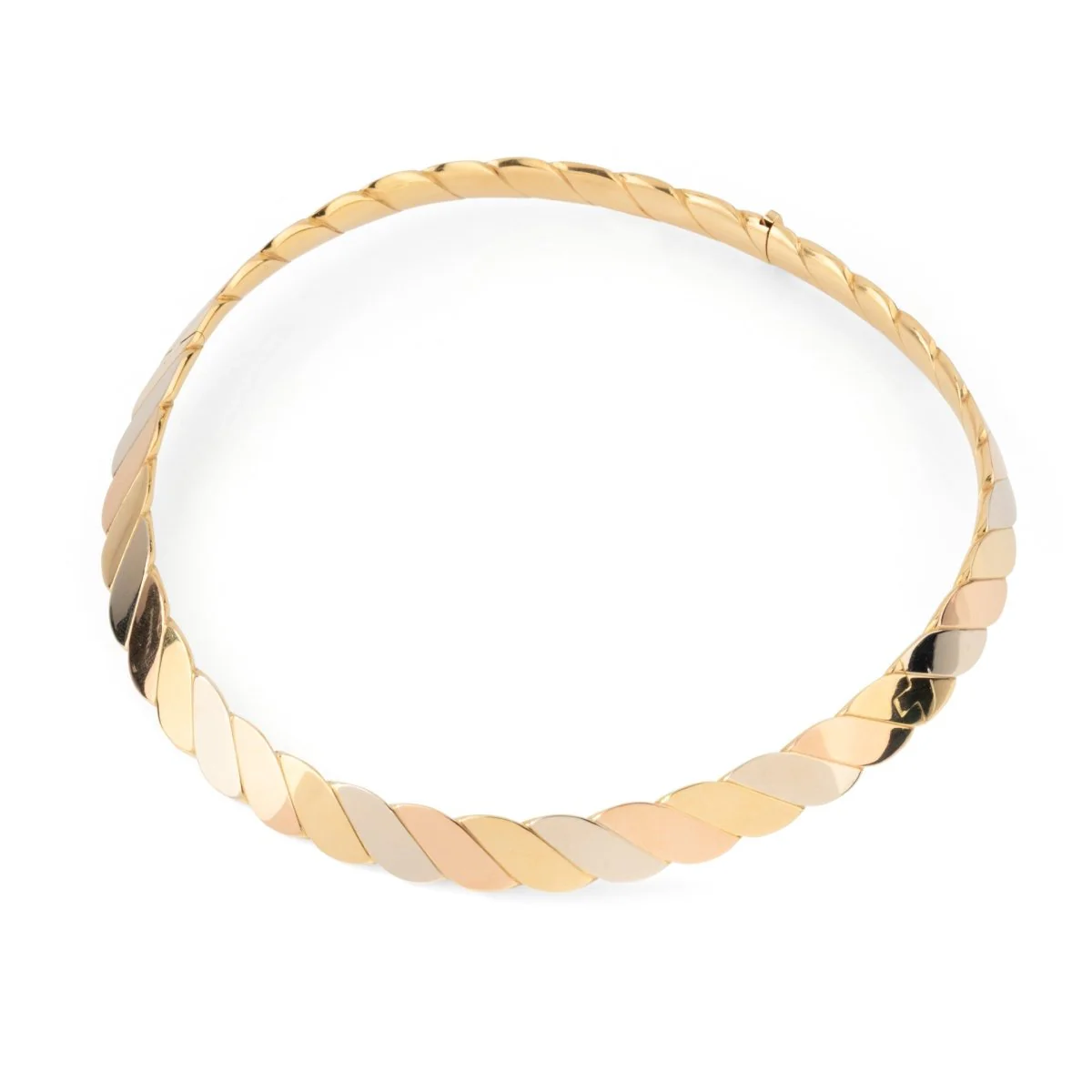 Collier Torque FRED en or jaune, or blanc, or rose - Image 5
