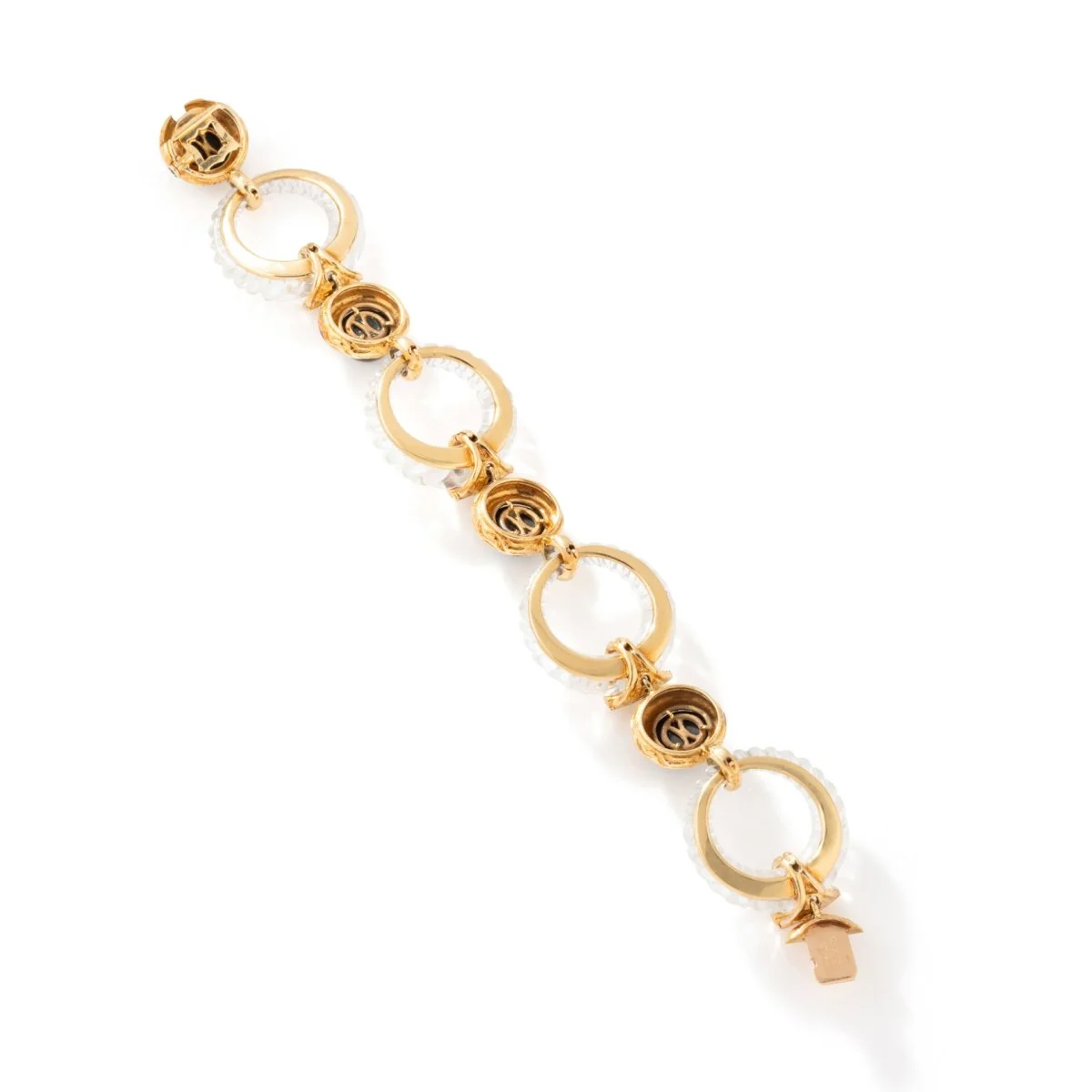 Collier transformable BOUCHERON en or jaune, onyx, cristal de roche et diamants - Image 9