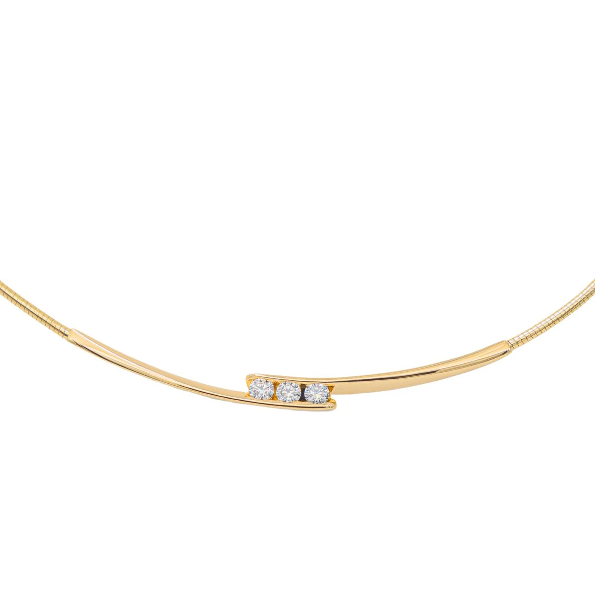 Collier Trilogie Or jaune Diamant - Image 4