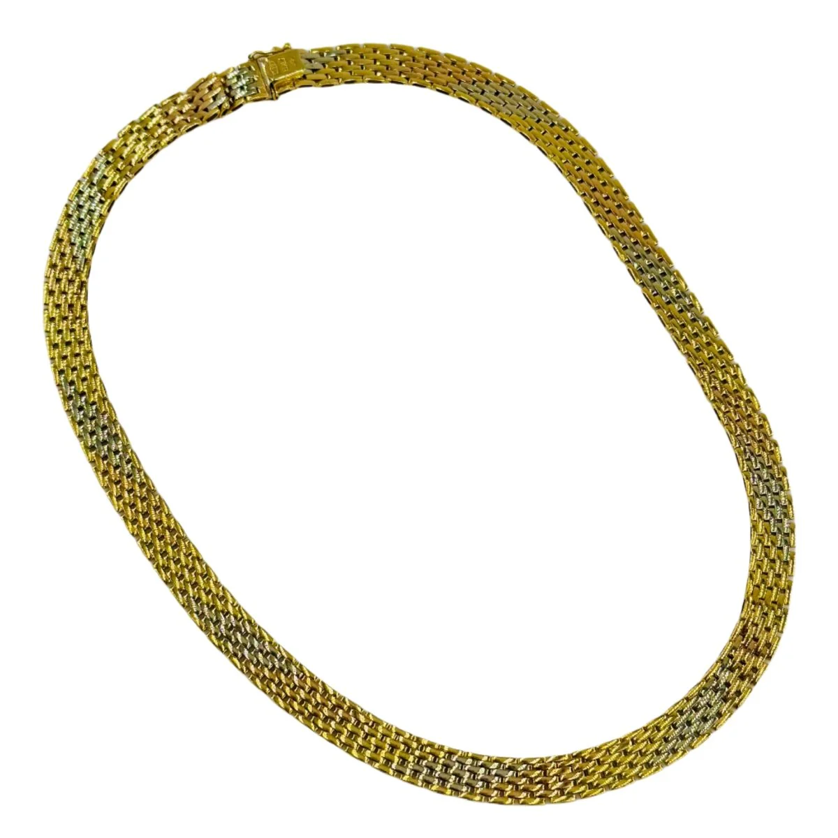 Collier Maille en or jaune, or blanc et or rose - Image 4