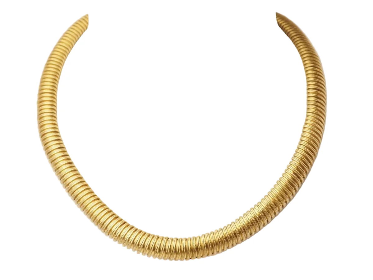 Collier Tubogas en or jaune