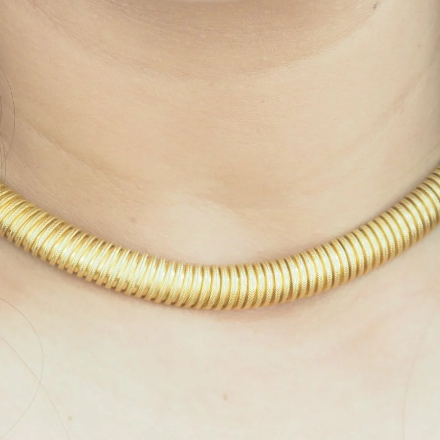 Collier Tubogas en or jaune - Image 2