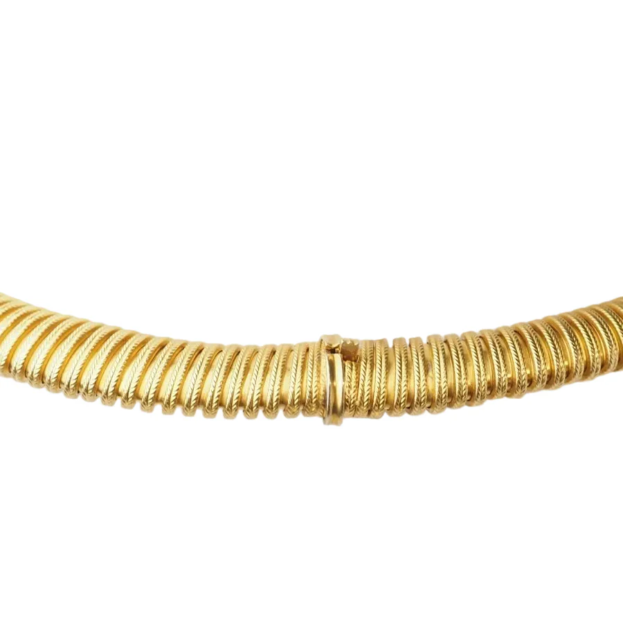 Collier Tubogas en or jaune - Image 5