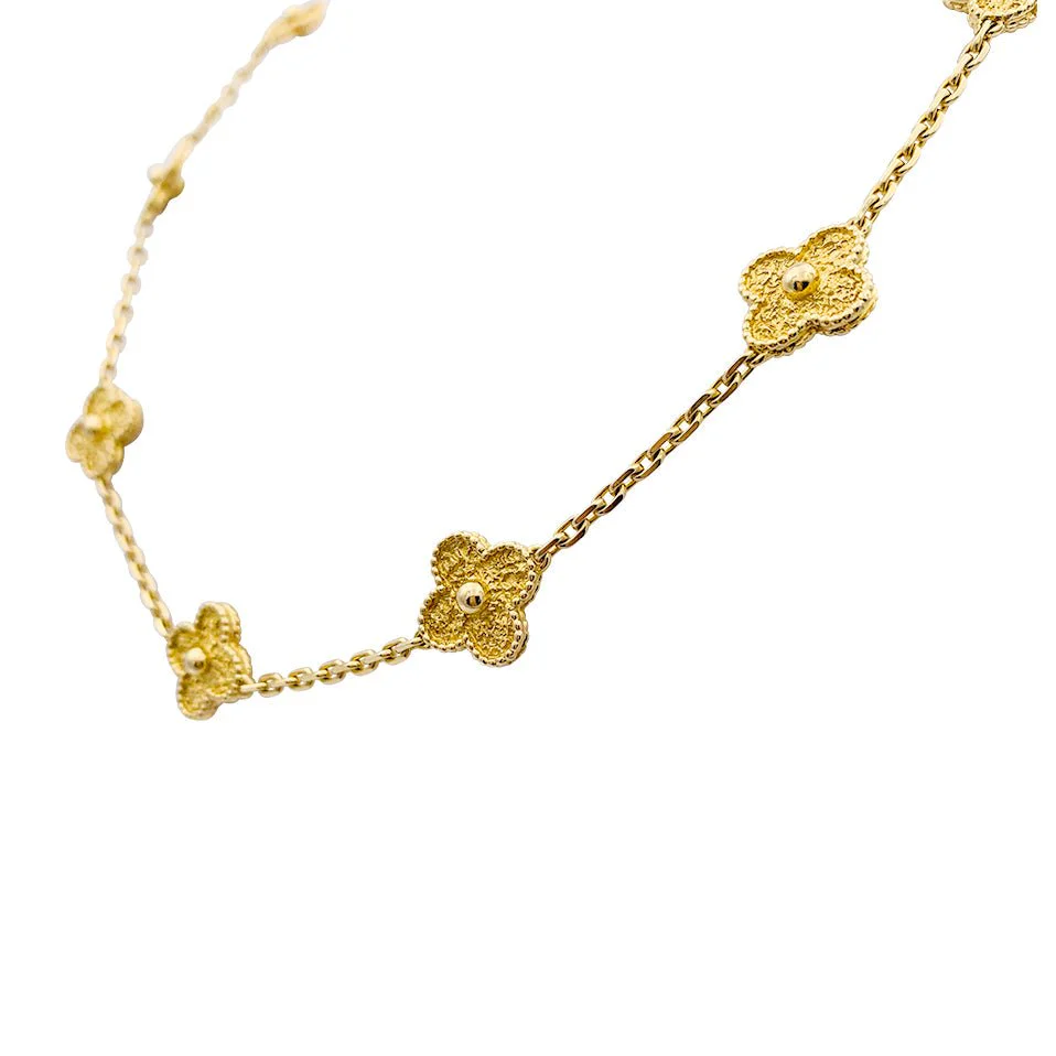 Collier Van Cleef & Arpels, "Vintage Alhambra", or jaune. - Image 4