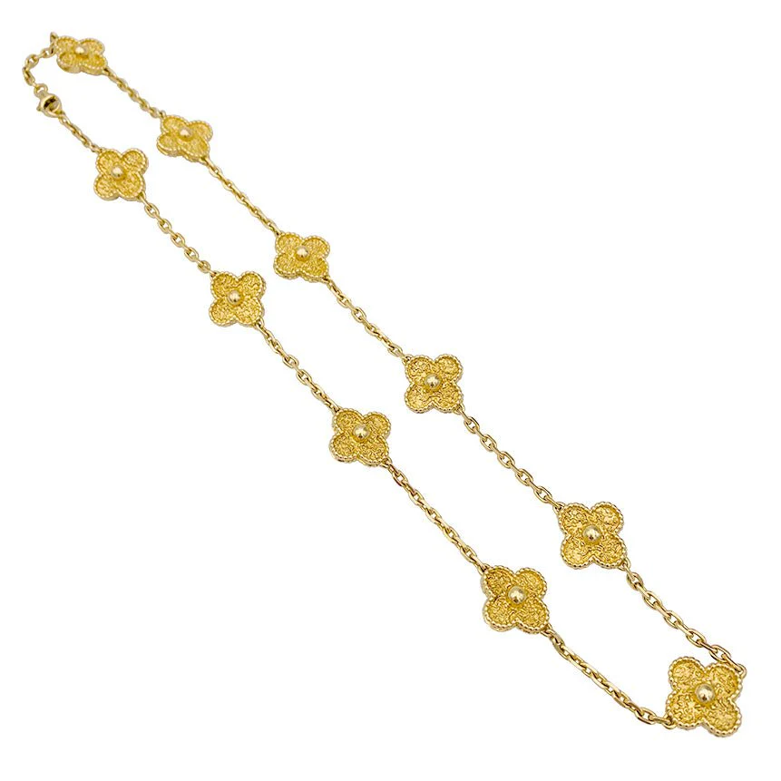 Collier Van Cleef & Arpels, "Vintage Alhambra", or jaune. - Image 5