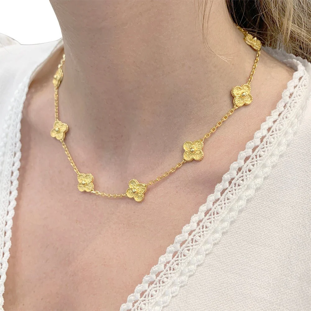 Collier Van Cleef & Arpels, "Vintage Alhambra", or jaune. - Image 6