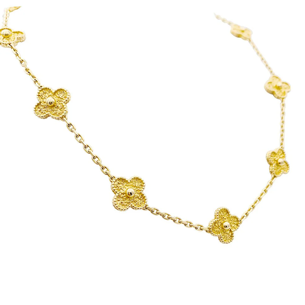 Collier Van Cleef & Arpels, "Vintage Alhambra", or jaune. - Image 7