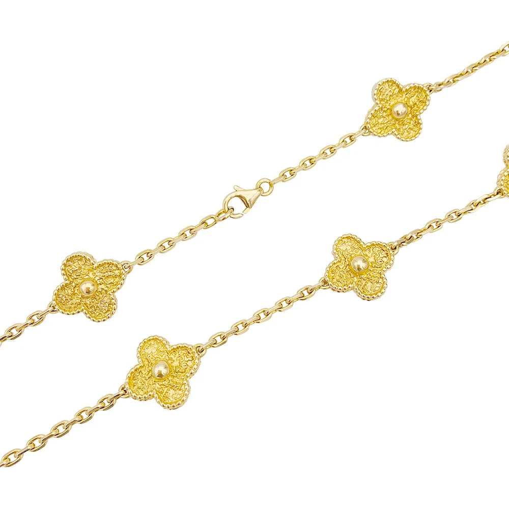 Collier Van Cleef & Arpels, "Vintage Alhambra", or jaune. - Image 8