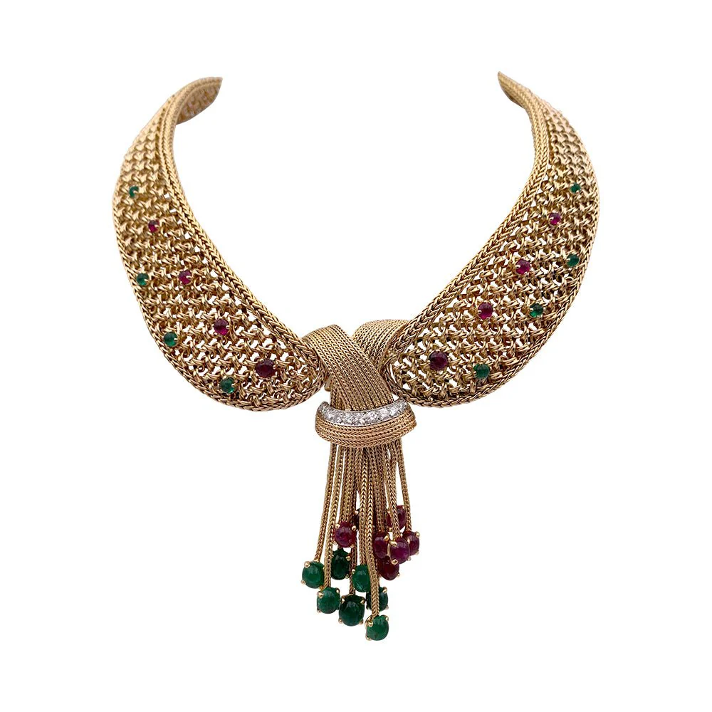 Collier vintage à clips interchangeables