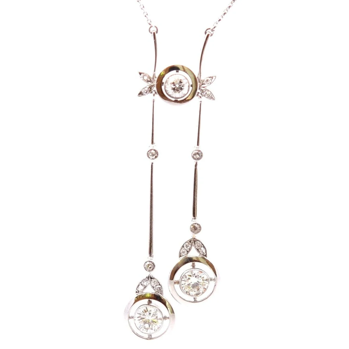 Collier Chaîne en platine et diamants