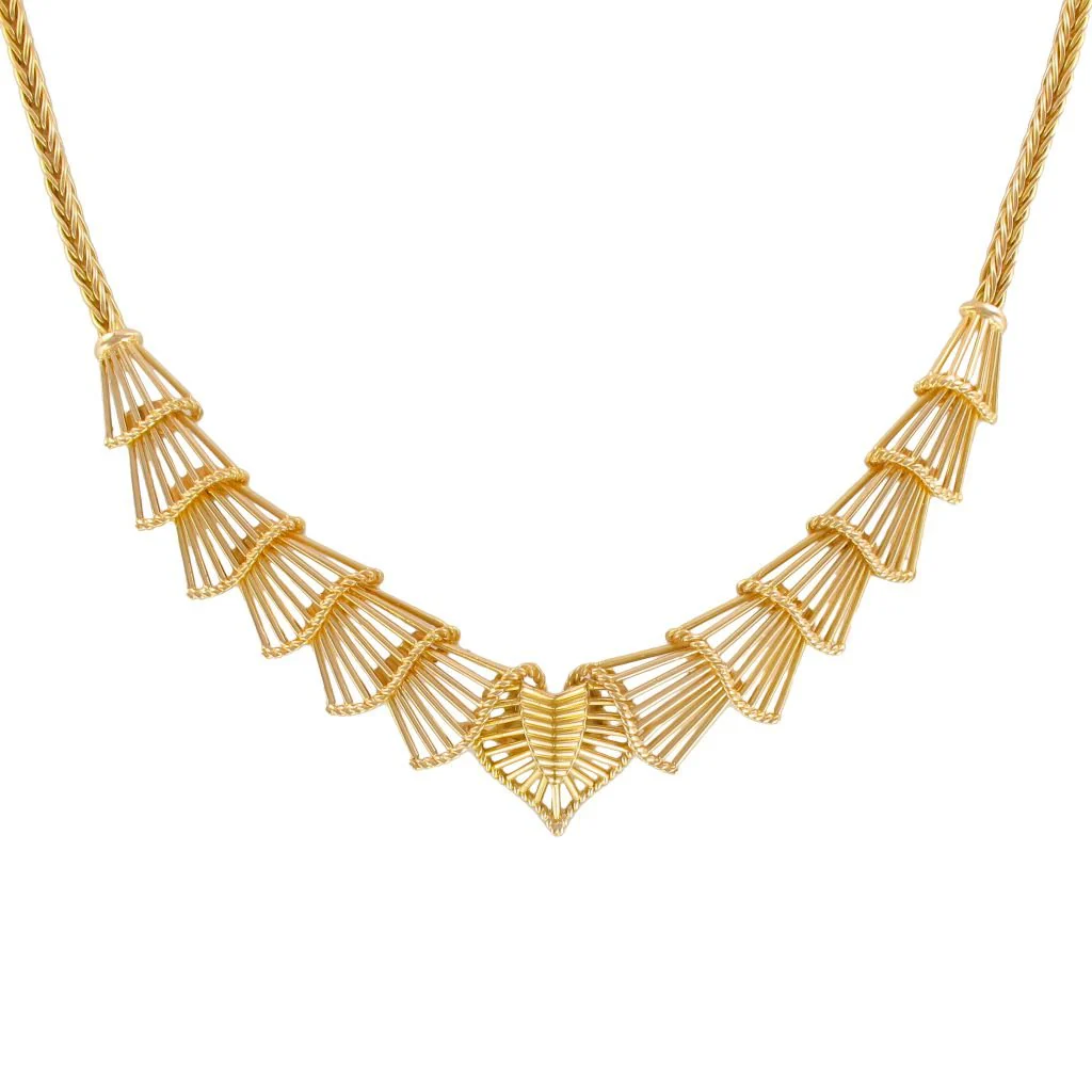 Collier Draperie en or jaune