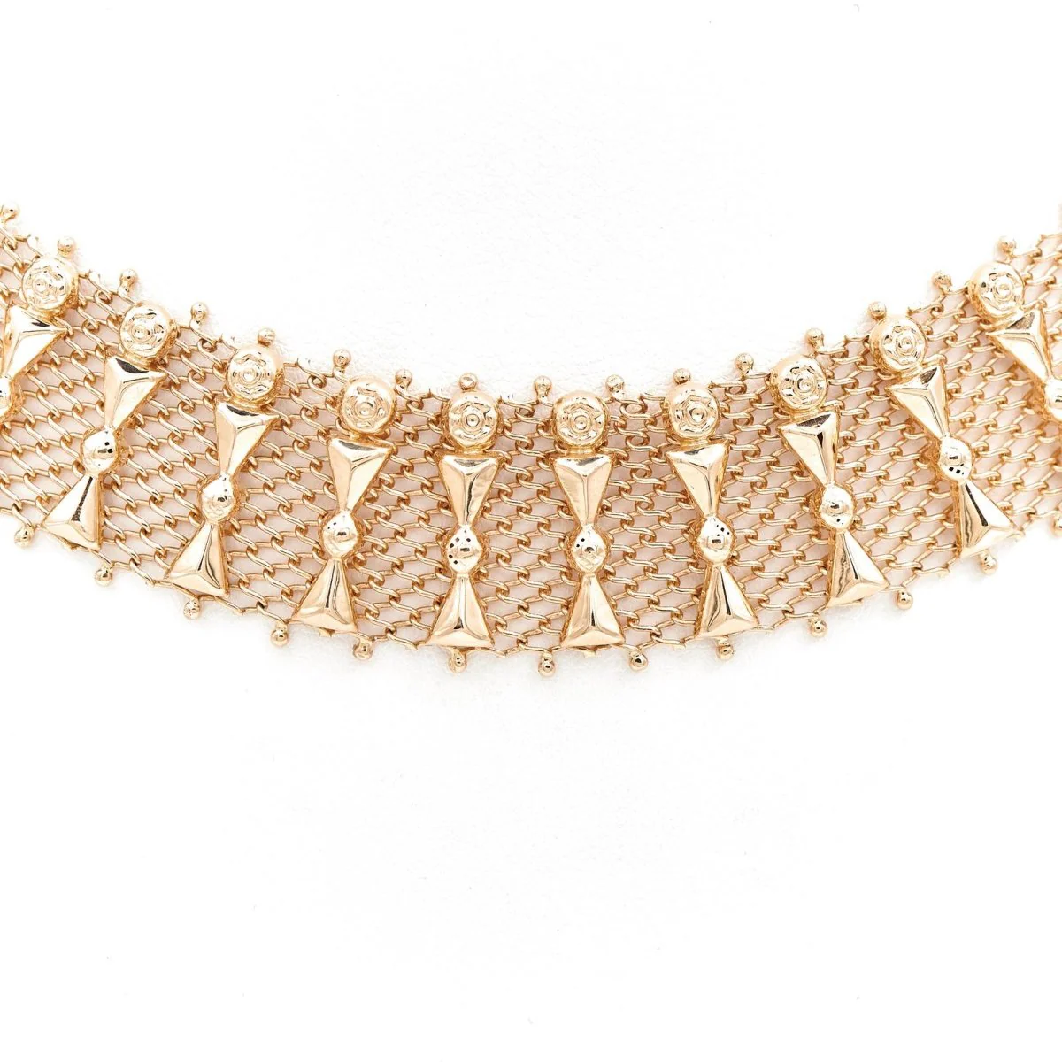 Collier Ras de cou imposant en or jaune - Image 2
