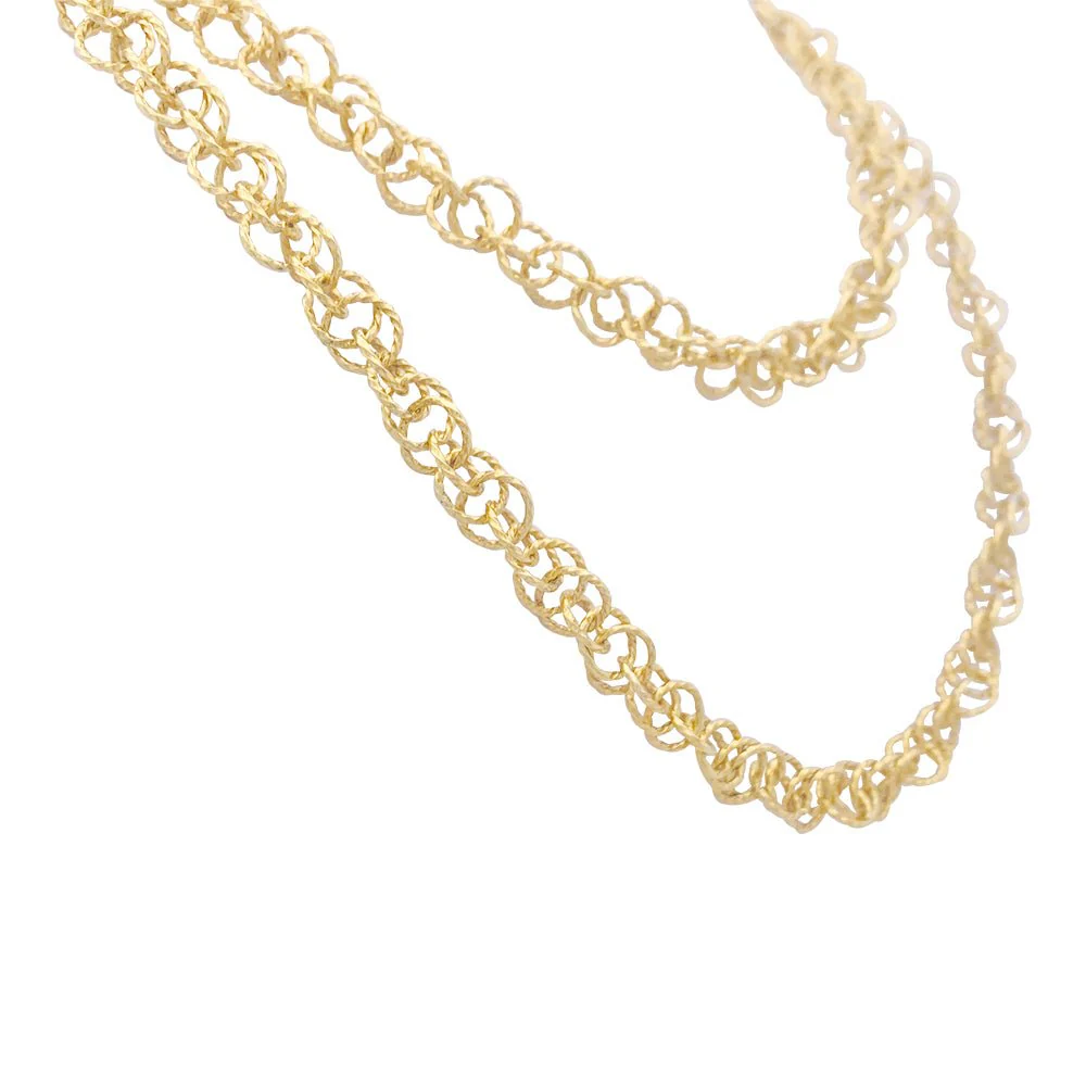 Collier vintage en or jaune - Image 3