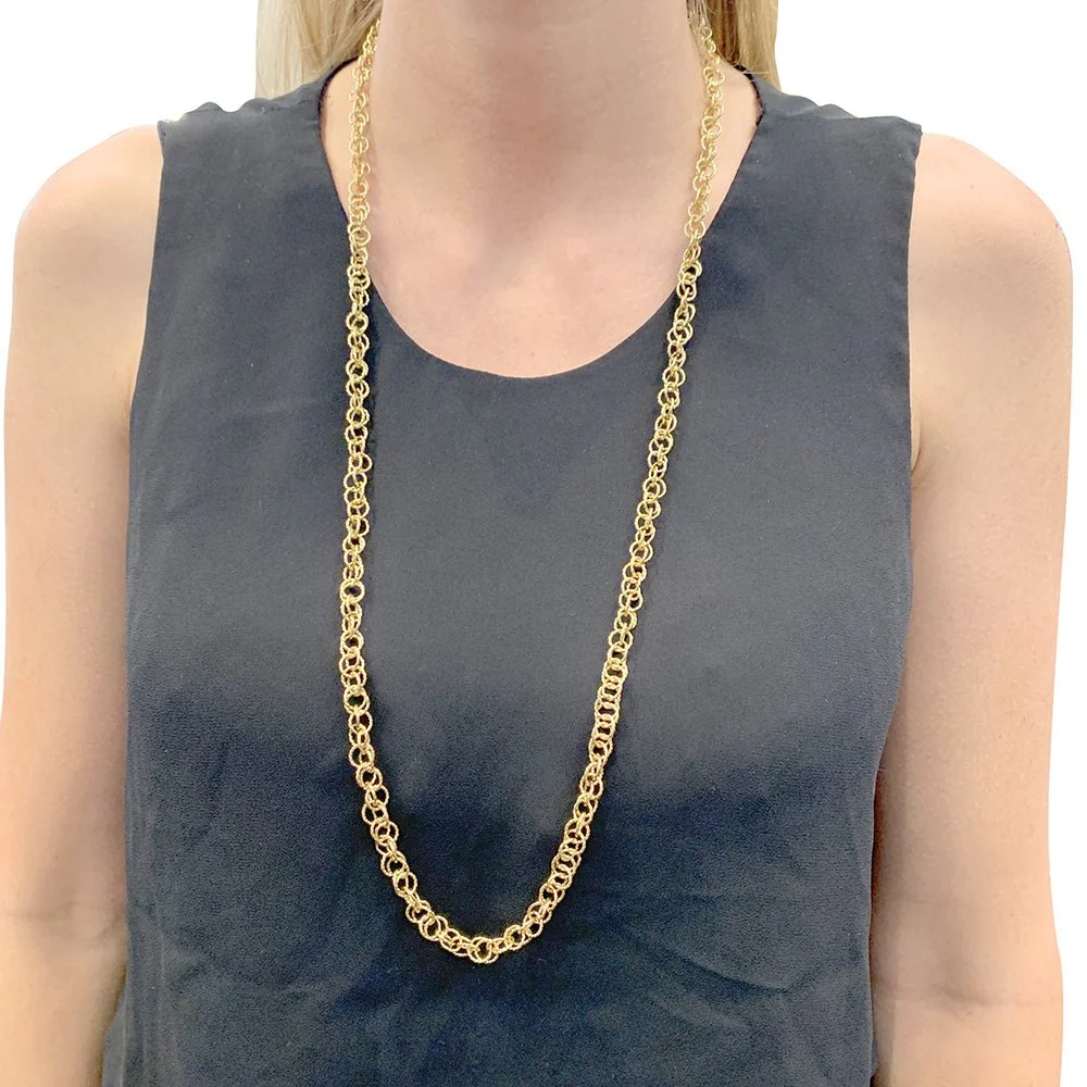 Collier vintage en or jaune - Image 5