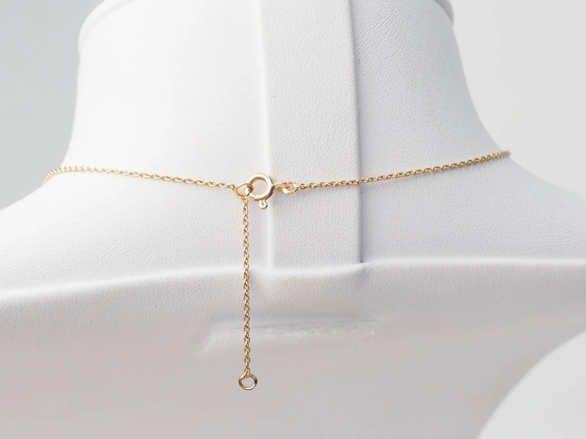 Collier volutes en or jaune et argent, grenat diamants et perle - Image 7