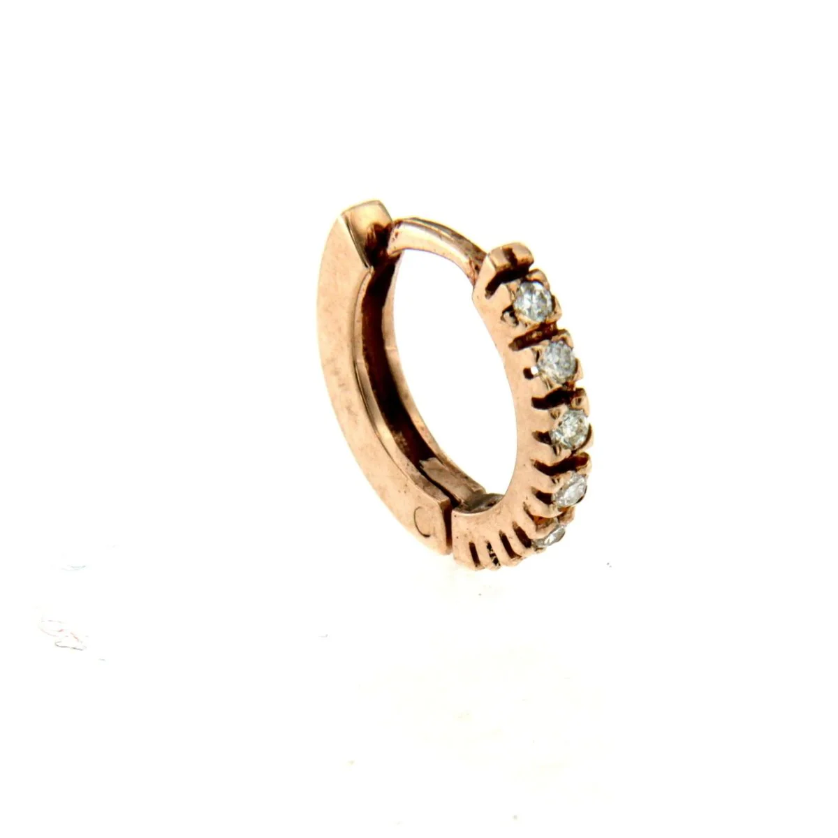 Boucles d'oreilles bébé en or et diamant - Image 6